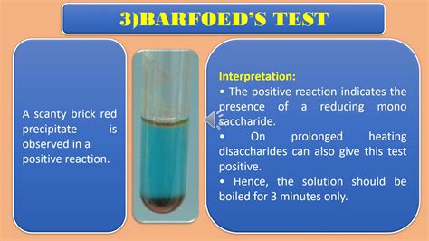 barfoed test procedure